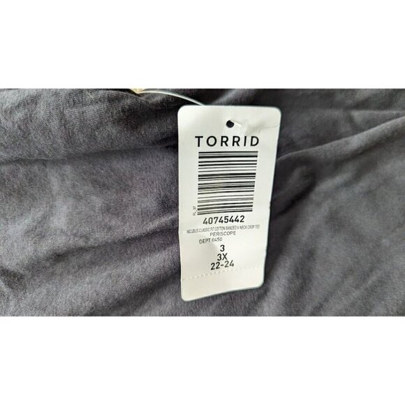 Torrid Incubus Rock Band Women's Jersey Gray Cropped Shirt Tee 3X NEW - Picture 4 of 5